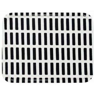 Artek - Siena Tray White/black Large - Serveringsbrickor - Trä