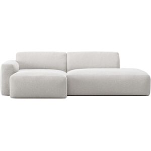 No Ga - Brick 2-Seater Chaise Lounge Open End Right - Ascot White - Vit