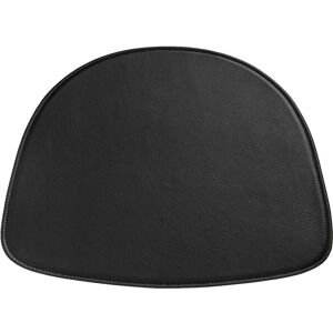 Hay - Seat Pad For Aac About A Chair With Arm, Leather, Black Pigmented - Black Pigmented - Svart - Sittdynor