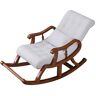 NOALED Rocking Chair Reclining Chair Folding Rocking Chair Home Nap Cool Chair Adult Lunch Break Easy Chair Foldable Rocking Chair