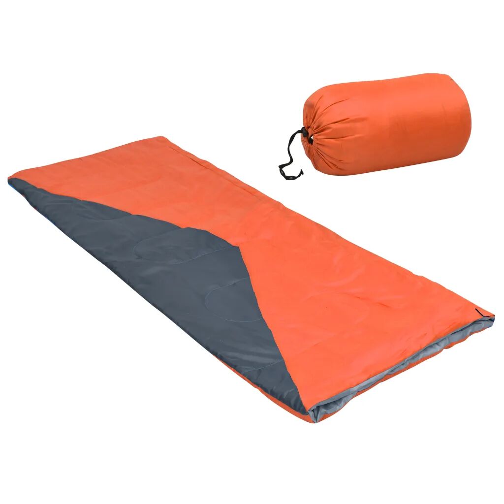 vidaXL Ľahký obálkový spací vak oranžový 1100 g 10°C