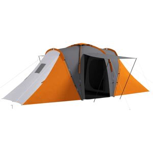 Outsunny 6 Person Tent orange/gray 190.0 H x 555.0 W x 225.0 D cm