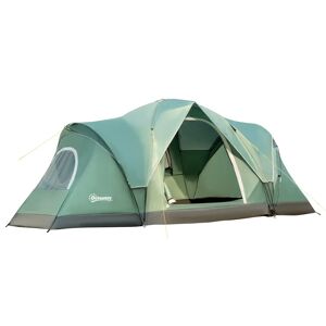 Outsunny 6 Person Tent with Carry Bag green 180.0 H x 455.0 W x 230.0 D cm