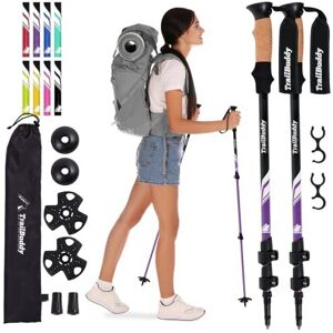 TrailBuddy Walking Poles - Pack of 2 Lightweight, Adjustable Trekking Poles for