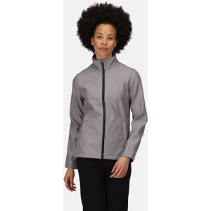 Regatta Professional Women's Breathable Ablaze Printable Softshell Jacket Rock Grey Black, Size: 10