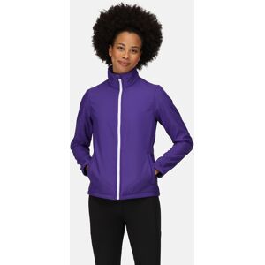 Regatta Professional Women's Breathable Ablaze Printable Softshell Jacket Vibrant Purple Black, Size: 10