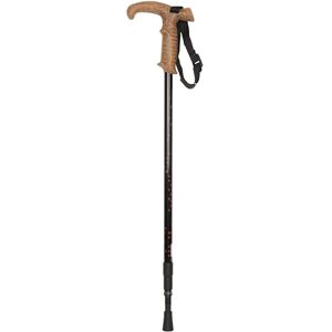 Mountain Warehouse Walker Pole - 69-140cm, 335g Walking Stick, T-Bar Handle Hiking Pole Orange Mix