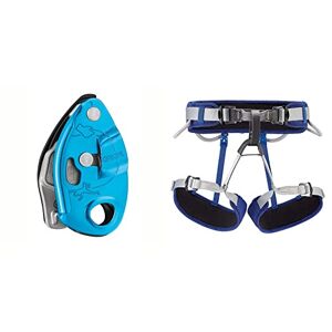Petzl Unisex Grigri&#174; Accessory For Climbing, Blu, UNI UK & Corax, Harness For Climbing And Mountaineering Multipurpose, Blue, 1, Unisex-Adult