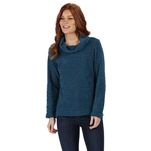 Regatta Women Quintia Loose Knitted Cowl Neck Style Fleece - Blue Opal, 14