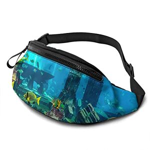 Bf635c4r80bd Tropical Underwater Fish Adjustable Fanny Pack Waist Bags with Headphone Hole for Sports Workout Traveling Running
