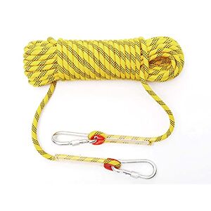 KANGXYSQ 12MM Climbing Rope For Adults Outdoor Static Climbing Rope 80M/(262FT) 100M(328ft) 120M(394ft) 130M(426ft) 140M(459ft) 160M(525ft) 180M(590ft) For Rock Climbing Hiking Camping Swing (Color : Yellow