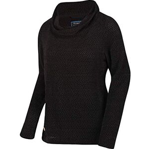 Regatta Women Quintia Loose Knitted Cowl Neck Style Fleece - Black, 10