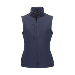 Regatta Womens/ladies Flux Softshell Bodywarmer / Sleeveless Jacket (Water Repellent & Wind Resistant) (Navy/navy) - Size 18 Uk