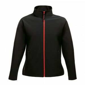 Regatta Womens/Ladies Ablaze Printable Softshell Jacket Black/Classic Red 10 UK