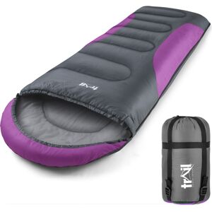 Leisure Hooded Sleeping Bag - Purple Purple