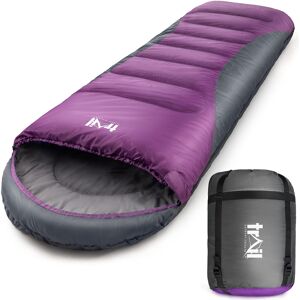 Leisure Alpine 400 Hooded Sleeping Bag Purple