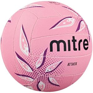 Mitre Attack Netball - Pink/Purple/White