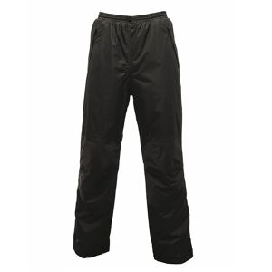 Regatta TRW458 Linton Breathable Lined Waterproof Overtrousers Small  Black