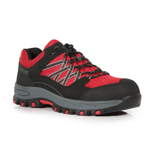 Regatta TRK204 Sandstone SB Safety Shoes 10/44  Red/Black