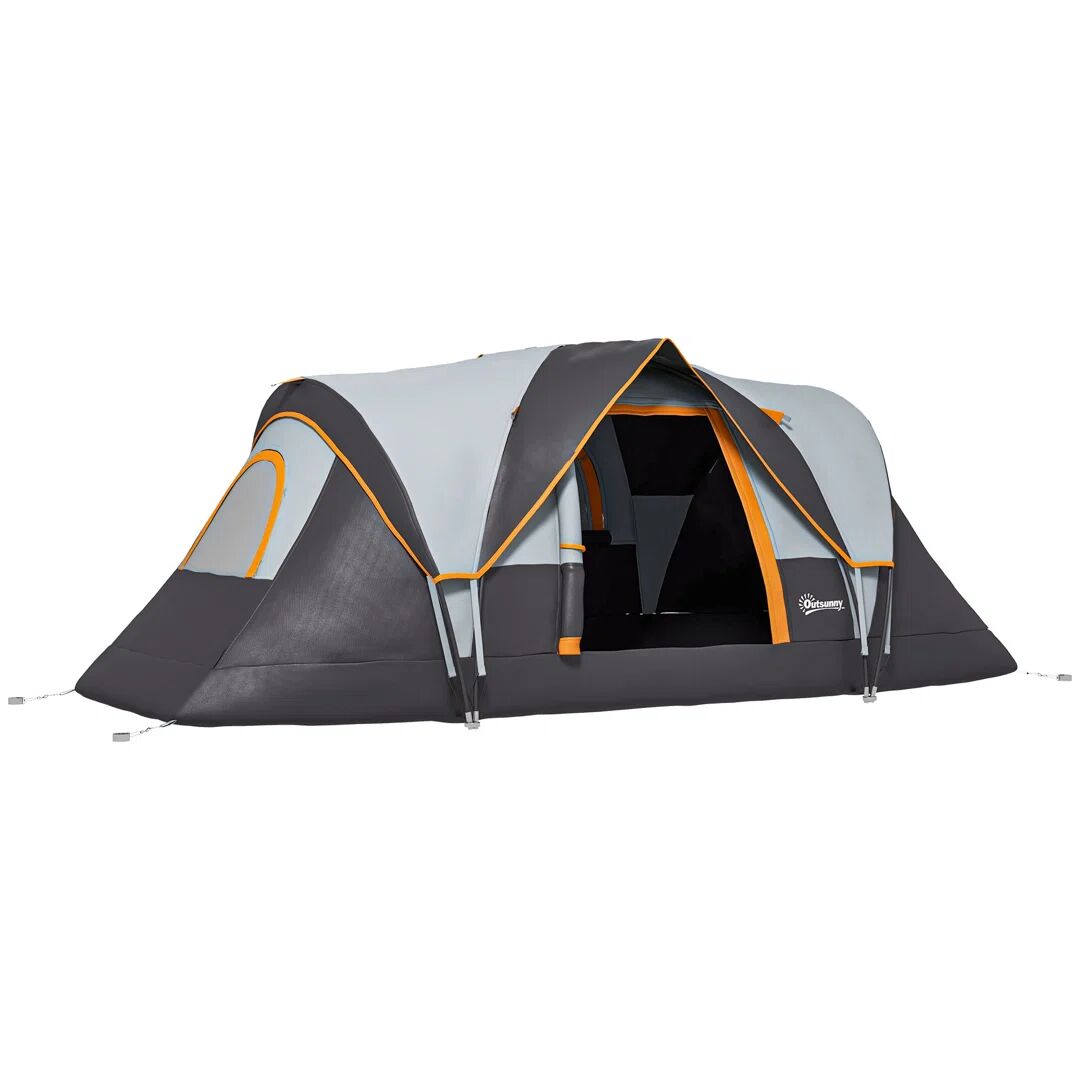 Outsunny 6 Person Tent gray 180.0 H x 455.0 W x 230.0 D cm