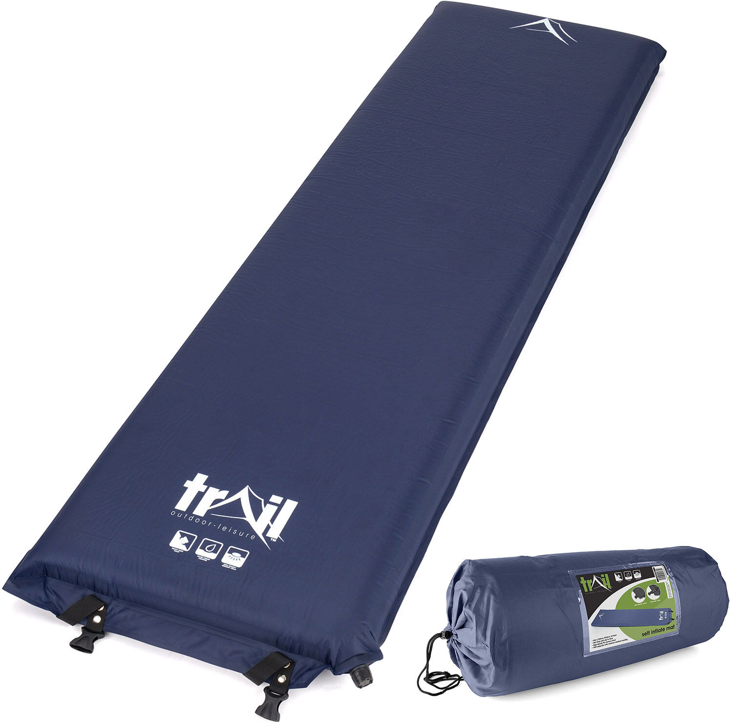 Leisure Self-Inflating Mat (10cm) - Blue Blue