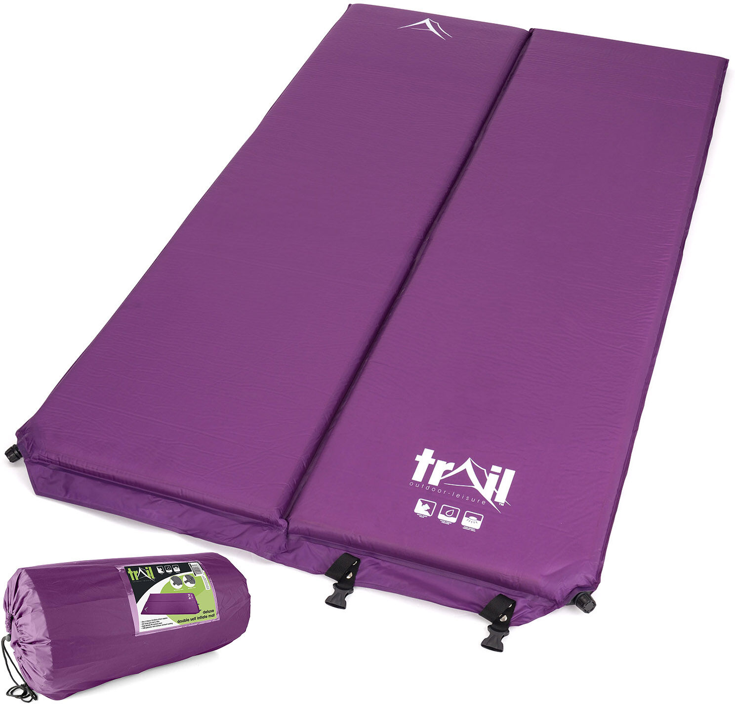 Leisure Double Camp Mat (5cm) – Purple Purple