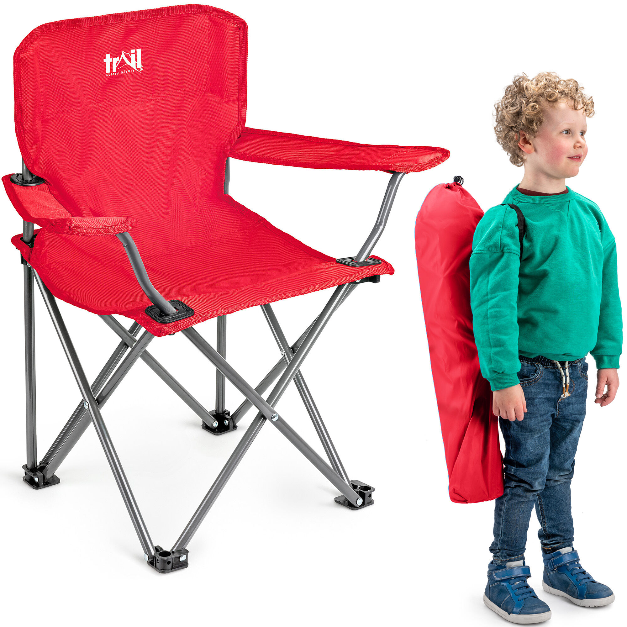 Leisure Eagle Kids Camping Chair Red