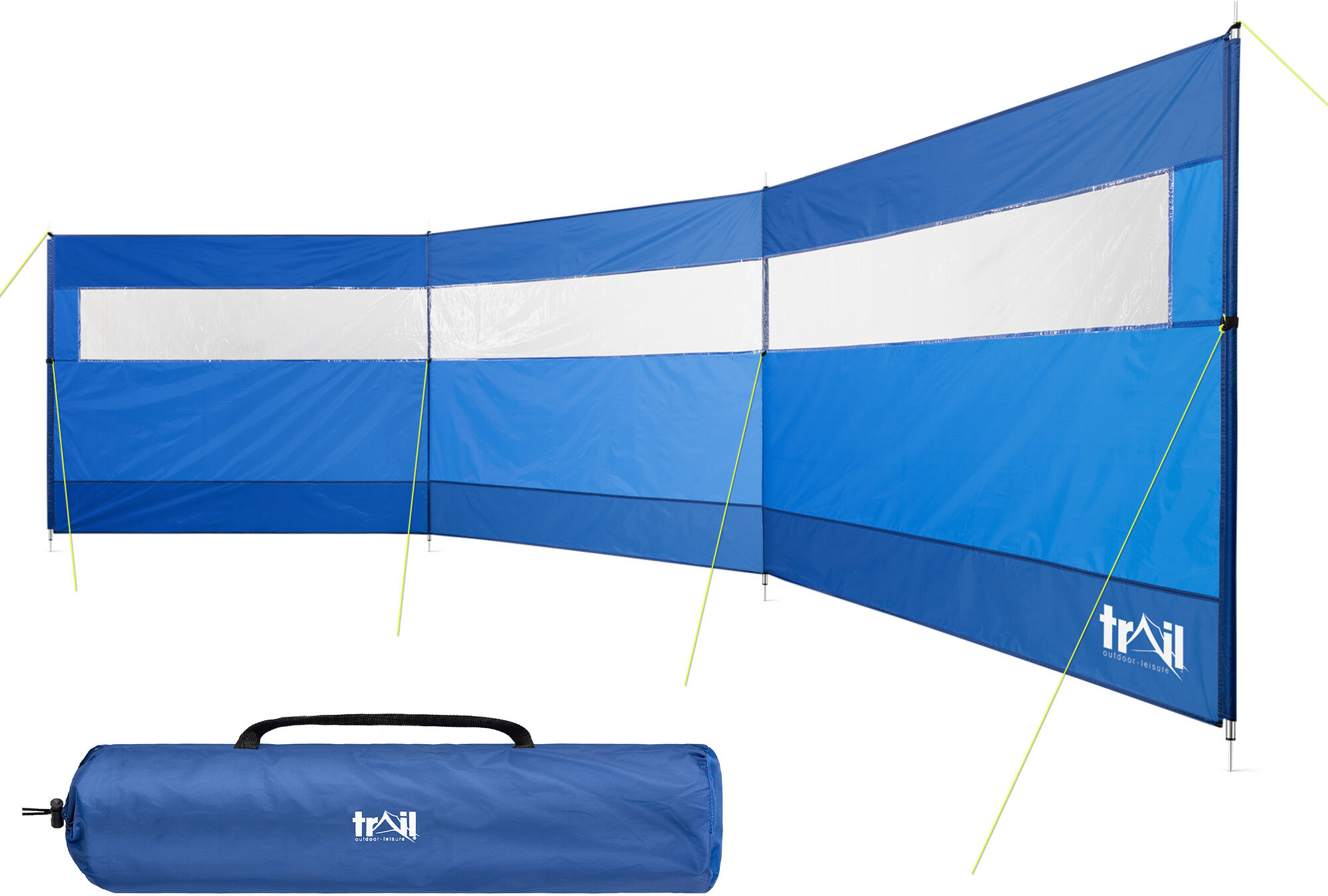 Leisure Steel 4 Pole Windbreak Blue