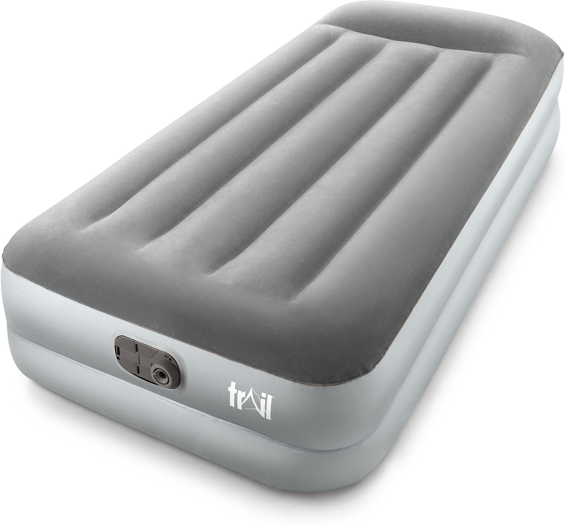 Leisure Deluxe XL Airbed With Built In Pump Grey