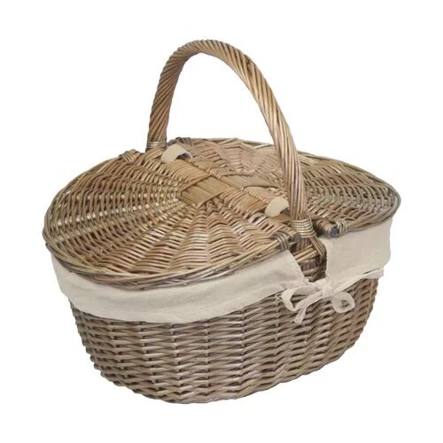 Brambly Cottage Oval Wicker Picnic Basket with Lining Brambly Cottage  - Size: 83cm H X 152cm -182cm W X 82cm D