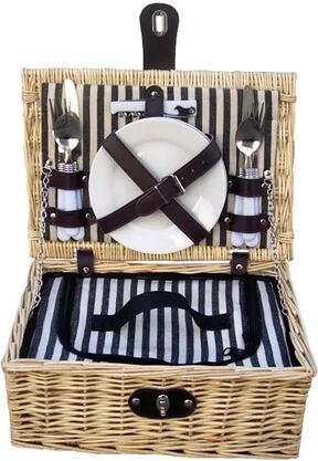 Breakwater Bay Baslow Fitted Picnic Basket Breakwater Bay  - Size: