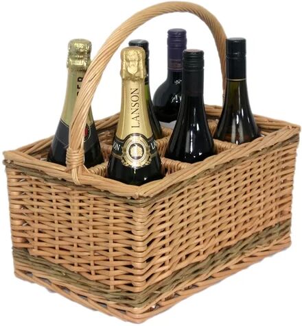 Brambly Cottage 6 Bottle Wine Picnic Basket Brambly Cottage  - Size: 70cm H X 53cm W X 13cm D