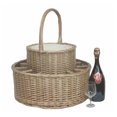 Brambly Cottage Chilled Drink Wine Basket Brambly Cottage  - Size: 39cm H X 12cm W X 27cm D