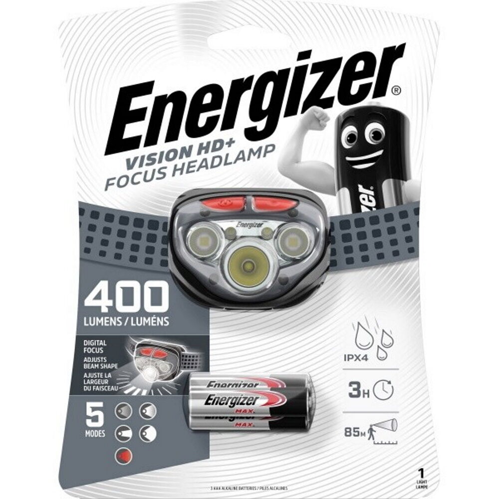Energizer Vision HD+ Focus Headlight 5-LED 400 Lumens with Night Vision