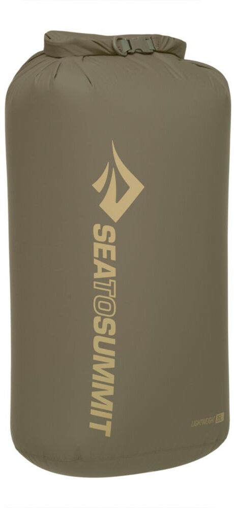 Sea To Summit Lightweight Dry Bags Olive Green 13 Liter, Nylon/Hypalon/Stainless Steel