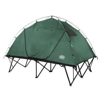 Kamp-Rite DCTC Collapsible Double Compact 2 Person Tent Cot w/ Carry Bag, Green