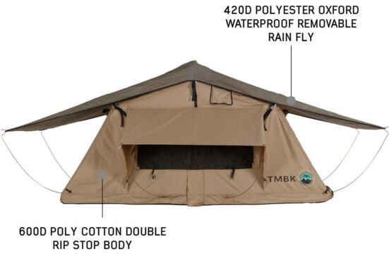 Photos - Other goods for tourism Overland Vehicle Systems TMBK Roof Top Tent w/ Rain Fly - 3+ Persons, 4 Se