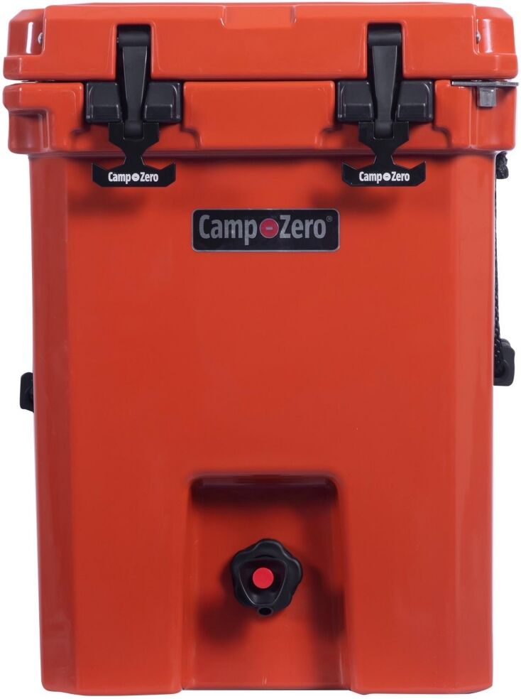 Camp-zero 20L Premium Drink Cooler with 2 Molded-in Beverage Holders   Burnt Orange - Burnt orange