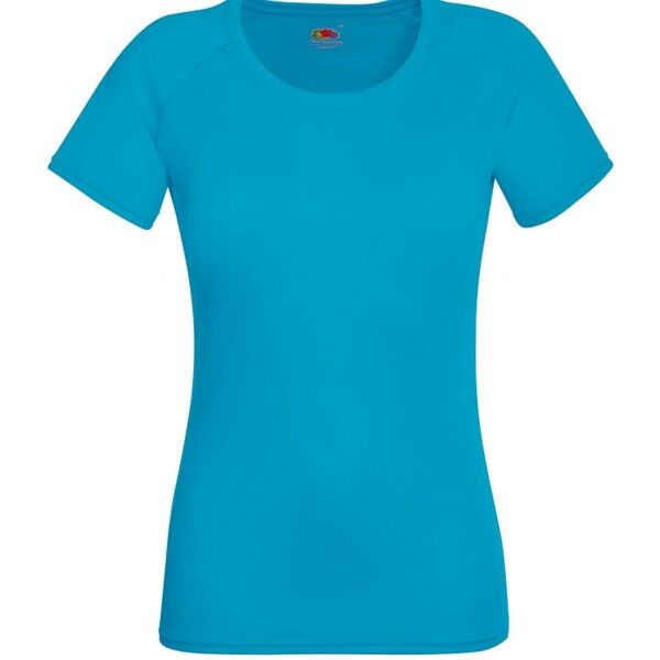 Fruit of the Loom Lady-Fit Performance T - Blue  - Size: 61392 - Color: sininen
