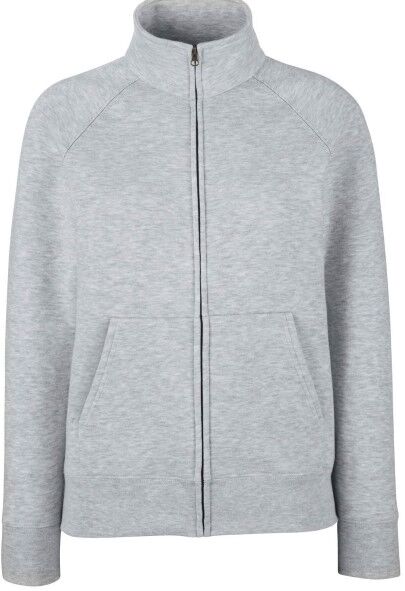 Fruit of the Loom Lady-Fit Sweat Jacket - Greymarl * Kampanja *  - Size: 62116 - Color: marmorinharm.