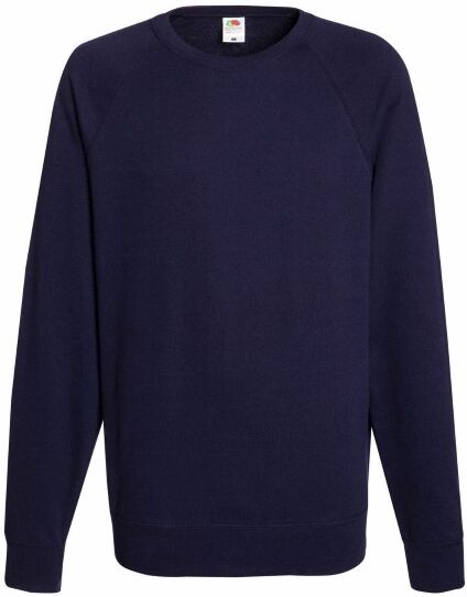 Fruit of the Loom Light Raglan Sweat - Darkblue  - Size: 62138 - Color: tummansin.