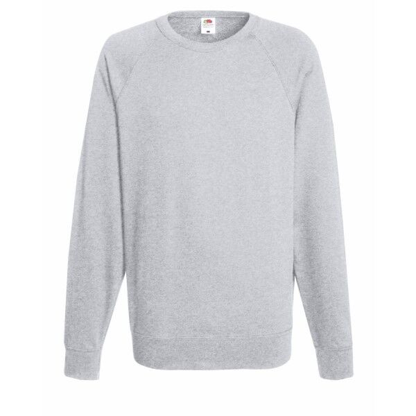 Fruit of the Loom Light Raglan Sweat - Greymarl  - Size: 62138 - Color: marmorinharm.