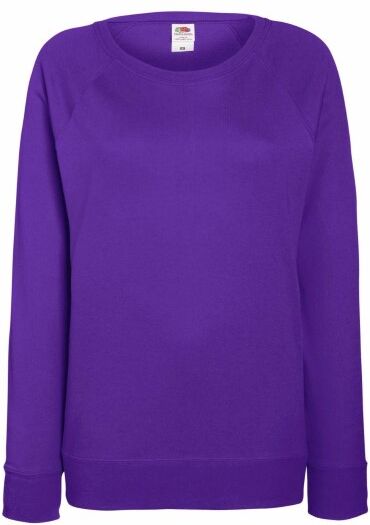 Fruit of the Loom Lady-Fit Light Raglan Sweat - Lilac  - Size: 62146 - Color: violetti