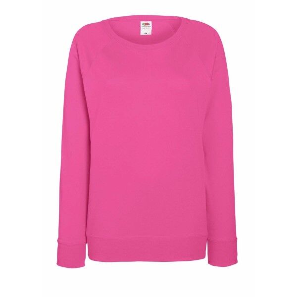 Fruit of the Loom Lady-Fit Light Raglan Sweat - Pink  - Size: 62146 - Color: roosa