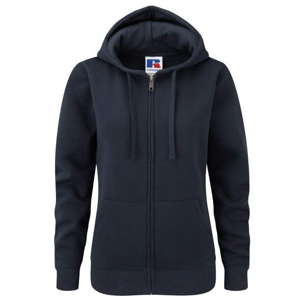Russell Athletic Ladies Authentic Zipped Hood - Darkblue  - Size: 266F - Color: tummansin.