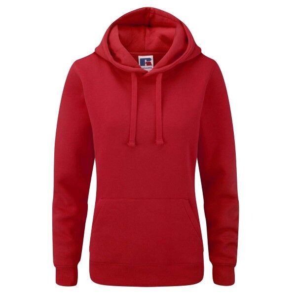 Russell Athletic Ladies Authentic Hooded Sweat - Red  - Size: 265F - Color: punainen