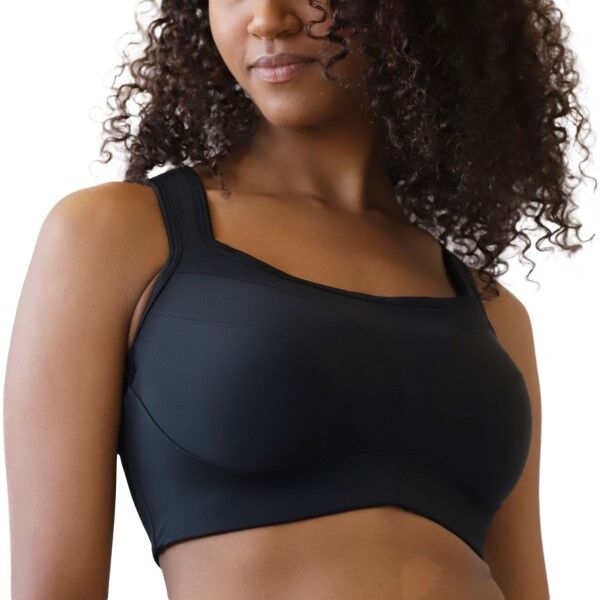 Stay In Place StayInPlace Max Support Sports Bra - Black  - Size: 9025C0 - Color: musta