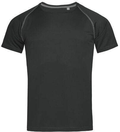 Stedman Active 140 Men Team Raglan - Black  - Size: ST8030 - Color: musta