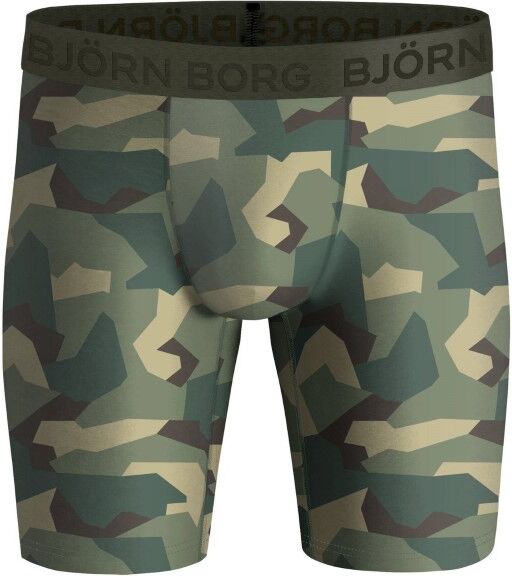 Björn Borg Performance Peter Long Shorts - Militarygreen  - Size: 2121-1152 - Color: armeijanvihr.