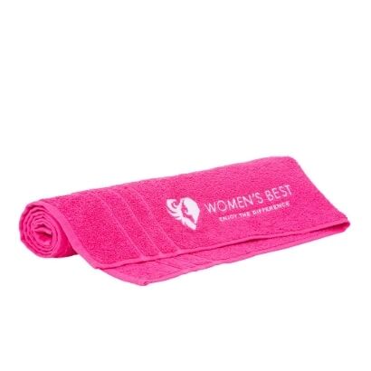 Womens Best Gym Training Towel, Pink/white